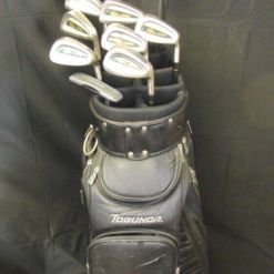 Dunlop/Tobunda/Lynx Set Of Dunlop Maxfli Irons 5-SW Driver 3 & 5 Wood Putter + Bag