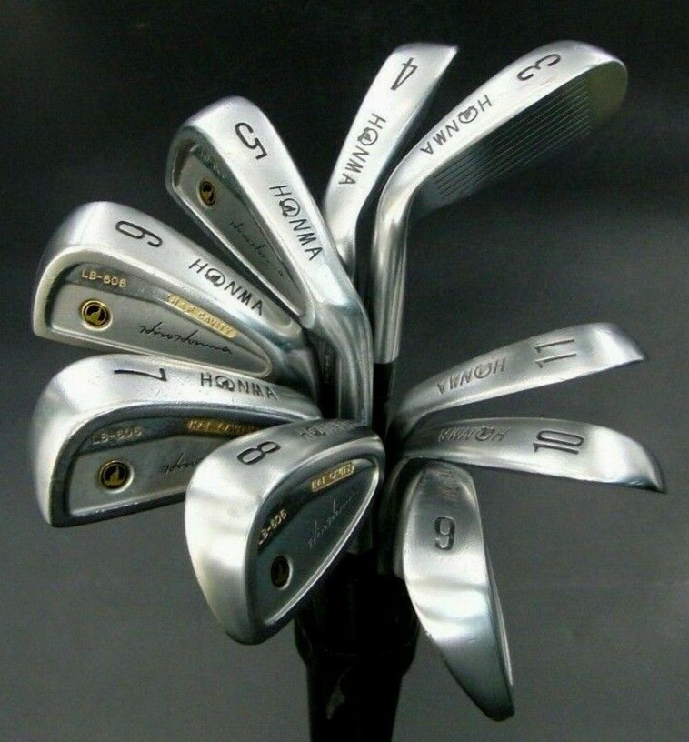 Set 9 X Honma LB-606 Professional Irons 3-11 Regular Graphite Shafts 3 Set 9 X Honma LB-606 Professional Irons 3-11 Regular Graphite Shafts