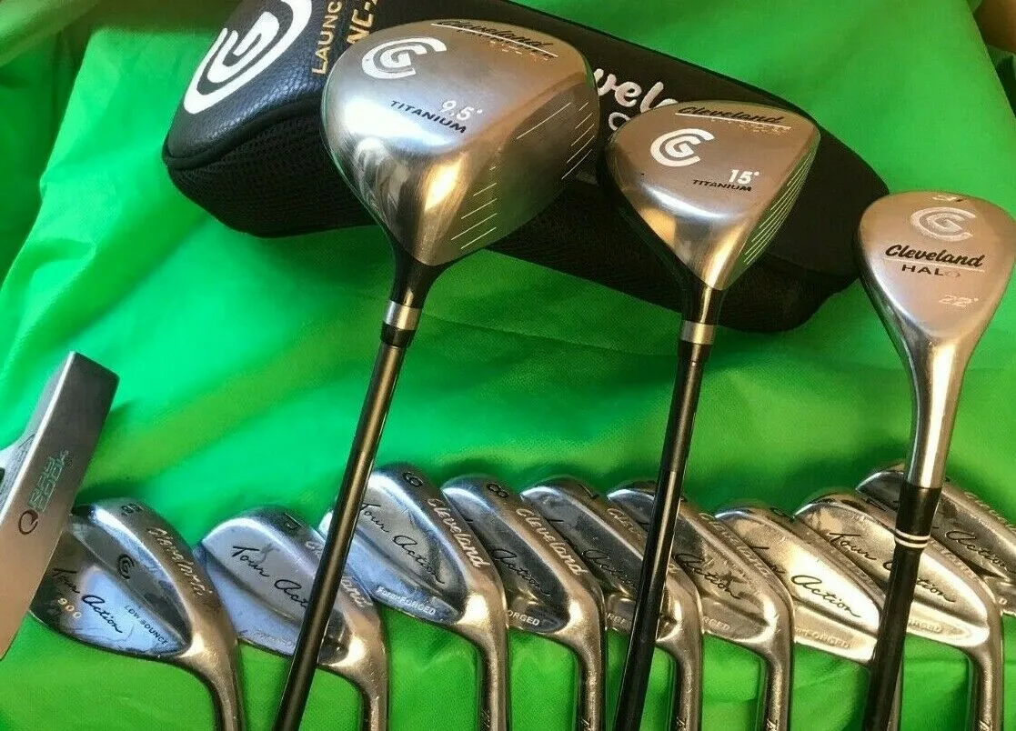 Cleveland, Ray Cook, Cutter & Buck Set Of Cleveland Form Forged Irons 3-PW + SW Driver Wood & Hybrid Putter + Bag 11 Cleveland, Ray Cook, Cutter & Buck Set Of Cleveland Form Forged Irons 3-PW + SW Driver Wood & Hybrid Putter + Bag - Image 9