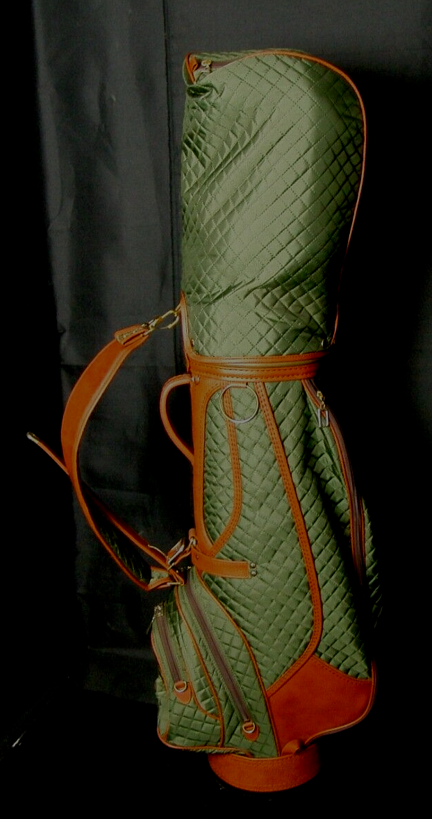 5 Division Westbery Tour Cart Trolley Olive Green Quilted Golf Clubs Bag 3 5 Division Westbery Tour Cart Trolley Olive Green Quilted Golf Clubs Bag