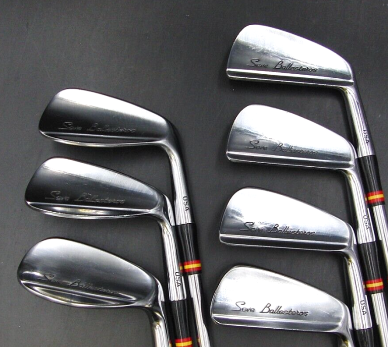 Set Of 7 X Slazenger Seve Ballesteros USA Irons 3-9+SW Stiff Steel Shafts 5 Set Of 7 X Slazenger Seve Ballesteros USA Irons 3-9+SW Stiff Steel Shafts - Image 3
