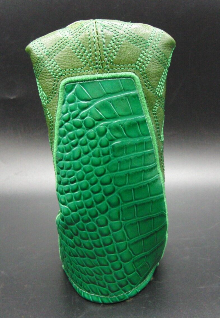 Luxury PSYKO GOLF Croc/Quilted Genuine Leather Putter Embossed Logo Head Cover 6 Luxury PSYKO GOLF Croc/Quilted Genuine Leather Putter Embossed Logo Head Cover - Image 4