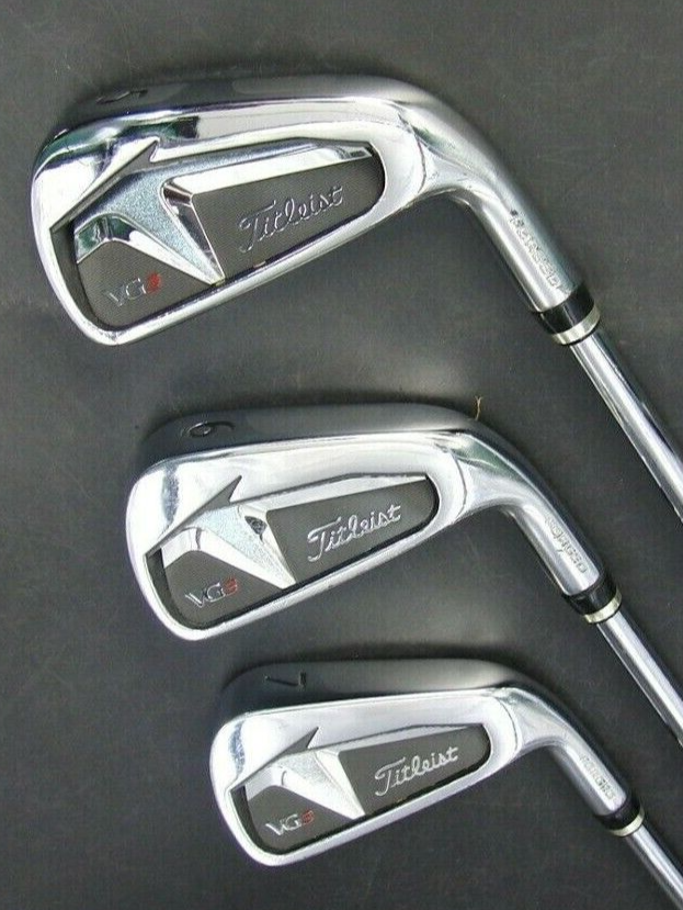 Set Of X Titleist VG3 Forged Irons 5-PW Regular Steel Shafts Golf Pride Grips 4 Set Of X Titleist VG3 Forged Irons 5-PW Regular Steel Shafts Golf Pride Grips - Image 2