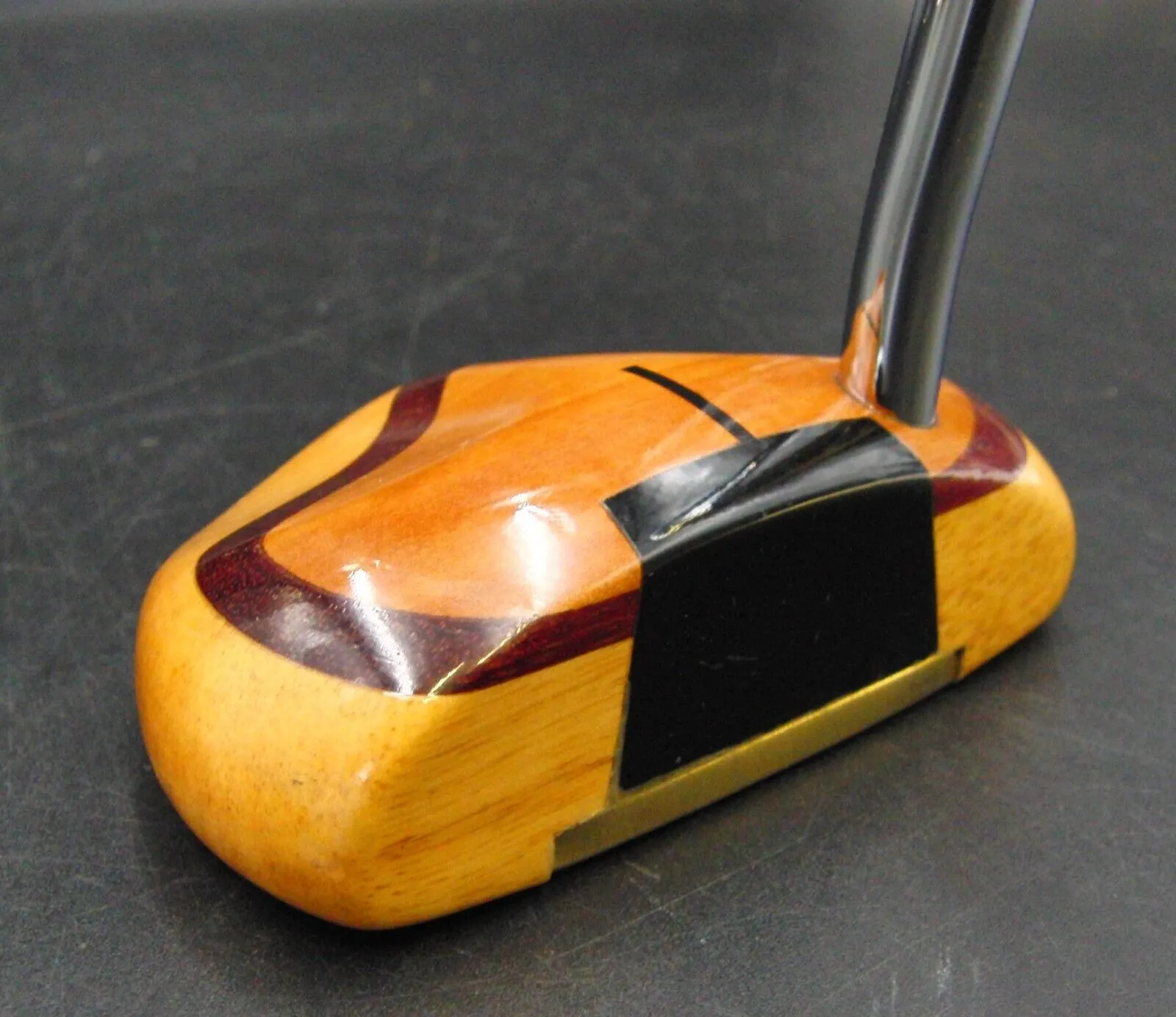 Vintage Persimmon Purpleheart Pear P3 Putter Steel Shaft 90cm Length G/P Grip 4 Vintage Persimmon Purpleheart Pear P3 Putter Steel Shaft 90cm Length G/P Grip - Image 2