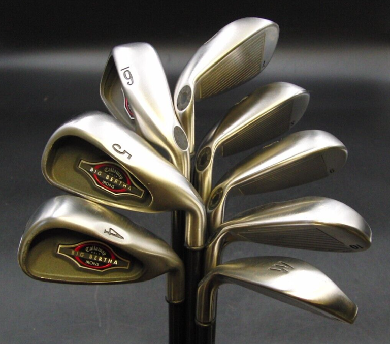 Set Of 8 X Callaway Big Bertha Irons 4-PW Regular Graphite Shafts Callaway Grips 3 Set Of 8 X Callaway Big Bertha Irons 4-PW Regular Graphite Shafts Callaway Grips