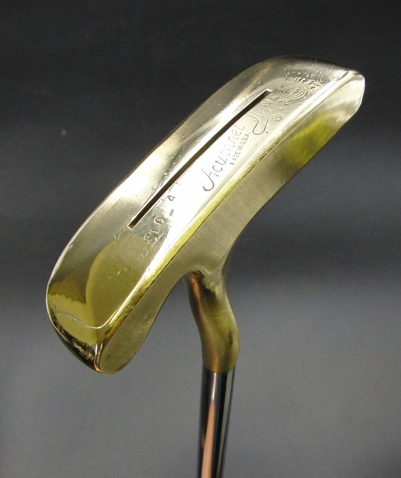 Acushnet 1-Flo Bulls Eye Putter 87cm Playing Length Steel Shaft Bulls Eye Grip 3 Acushnet 1-Flo Bulls Eye Putter 87cm Playing Length Steel Shaft Bulls Eye Grip