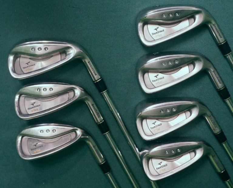 Set 7 X Bridgestone TourStage ViQ Irons 5-PW + P/S Gap Wedge Stiff Steel Shafts 4 Set 7 X Bridgestone TourStage ViQ Irons 5-PW + P/S Gap Wedge Stiff Steel Shafts - Image 2