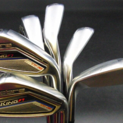 Set Of 6 X Cobra King F7 One Length Irons 5-PW Regular Steel Shafts Mixed Grips
