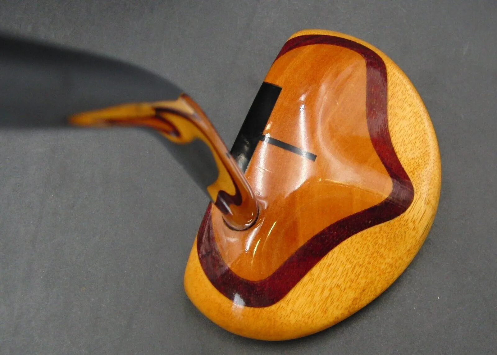 Vintage Persimmon Purpleheart Pear P3 Putter Steel Shaft 90cm Length G/P Grip 9 Vintage Persimmon Purpleheart Pear P3 Putter Steel Shaft 90cm Length G/P Grip - Image 7