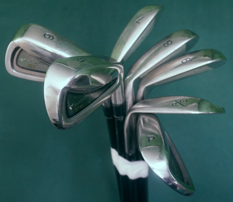 Set 7 X Bridgestone TourStage ViQ Irons 5-PW + P/S Gap Regular Graphite Shafts 3 Set 7 X Bridgestone TourStage ViQ Irons 5-PW + P/S Gap Regular Graphite Shafts