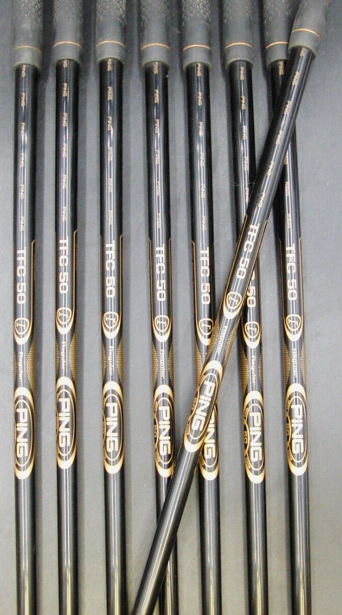 Set Of 8 X Ping 50th Anniversary G10 Black Dot Irons 4-SW Regular Graphite 7 Set Of 8 X Ping 50th Anniversary G10 Black Dot Irons 4-SW Regular Graphite - Image 5