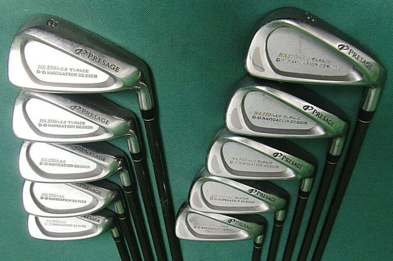 Set Of 10 X Mizuno PRESAGE Irons 3-SW+FW Regular Graphite Shafts MIZUNO Grips 4 Set Of 10 X Mizuno PRESAGE Irons 3-SW+FW Regular Graphite Shafts MIZUNO Grips - Image 2