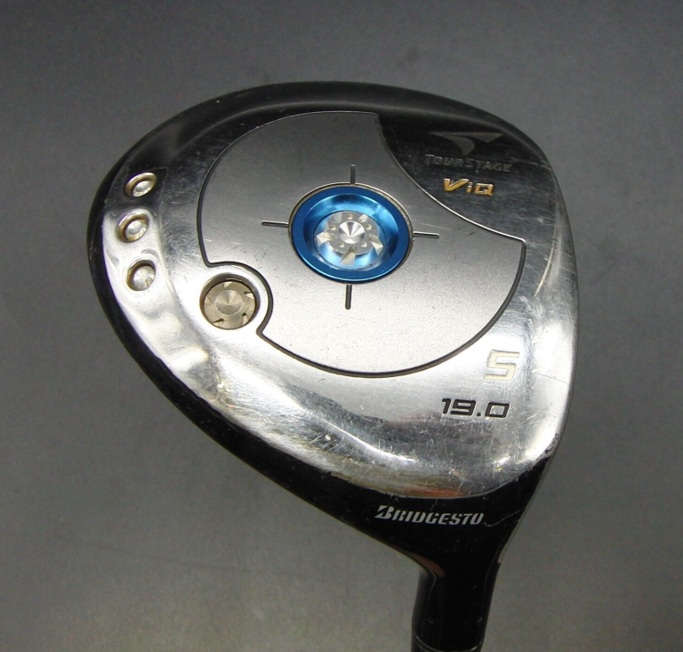 Bridgestone Tourstage ViQ 19° 5 Wood Regular Graphite Shaft Golf Pride Grip 3 Bridgestone Tourstage ViQ 19° 5 Wood Regular Graphite Shaft Golf Pride Grip