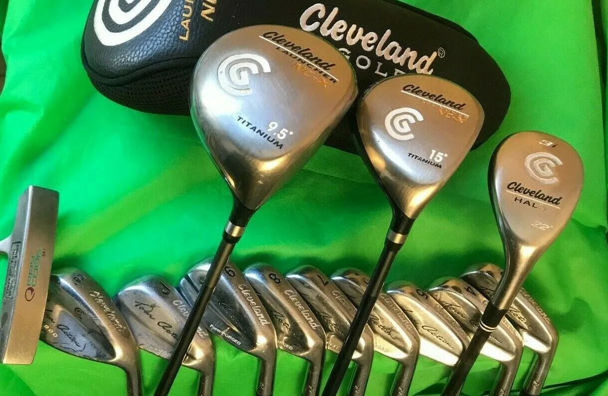 Cleveland, Ray Cook, Cutter & Buck Set Of Cleveland Form Forged Irons 3-PW + SW Driver Wood & Hybrid Putter + Bag 6 Cleveland, Ray Cook, Cutter & Buck Set Of Cleveland Form Forged Irons 3-PW + SW Driver Wood & Hybrid Putter + Bag - Image 4