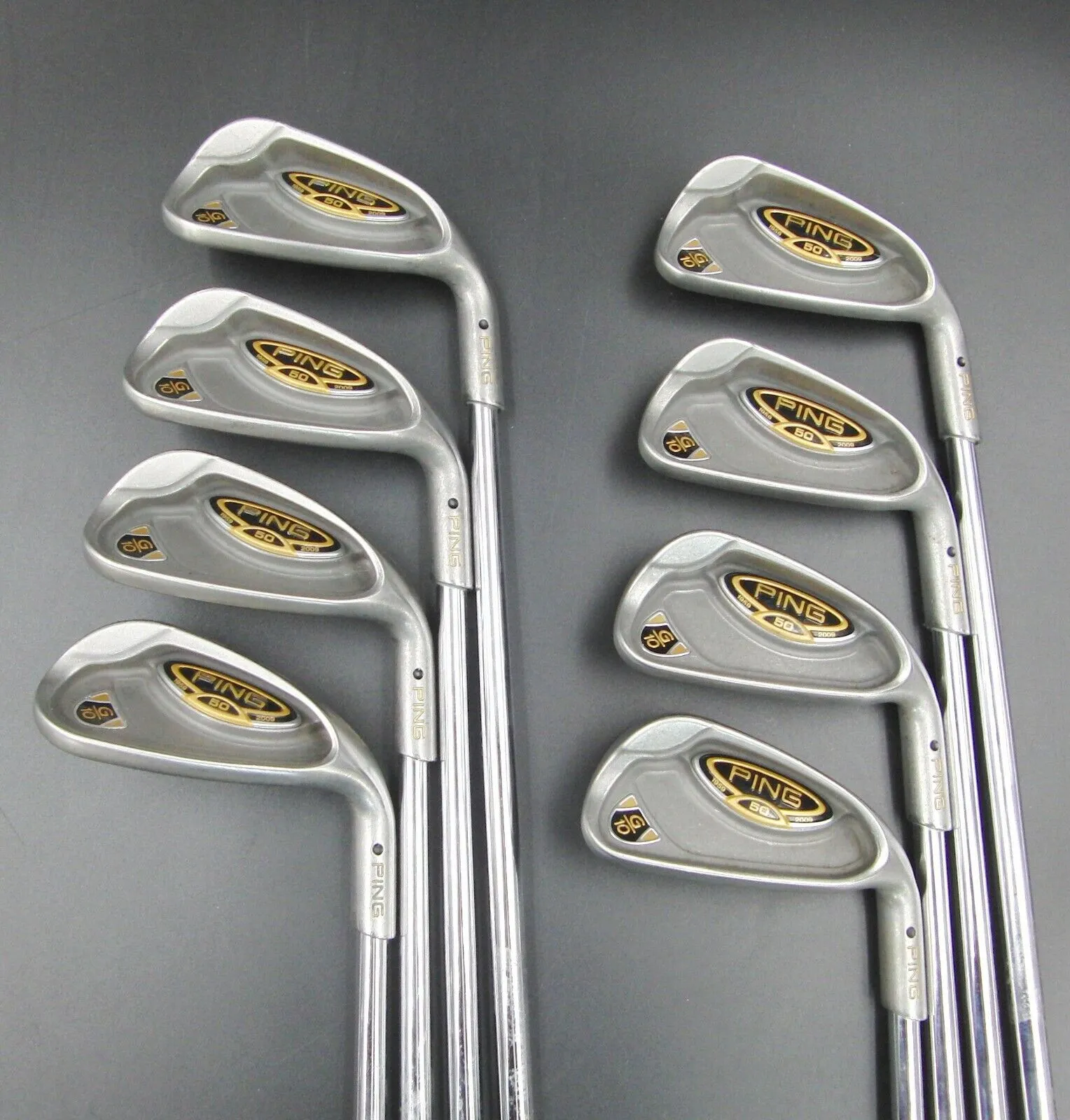 Set Of 8 X Ping G10 50th Anniversary Limited Edition Irons 4-SW Regular Steel 4 Set Of 8 X Ping G10 50th Anniversary Limited Edition Irons 4-SW Regular Steel - Image 2