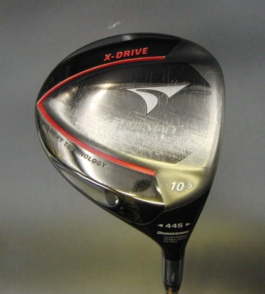 BridgeStone X-Drive 445 10.5° Driver Stiff Graphite Shaft Golf Pride Grip 3 BridgeStone X-Drive 445 10.5° Driver Stiff Graphite Shaft Golf Pride Grip
