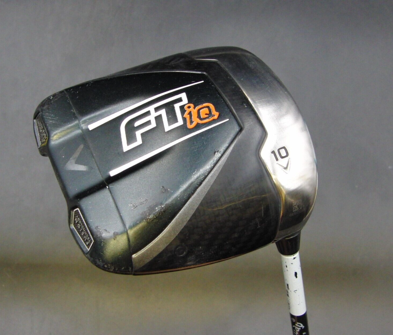 Callaway Golf FT IQ 10° Driver Stiff Graphite Shaft Golf Pride Grip 3 Callaway Golf FT IQ 10° Driver Stiff Graphite Shaft Golf Pride Grip
