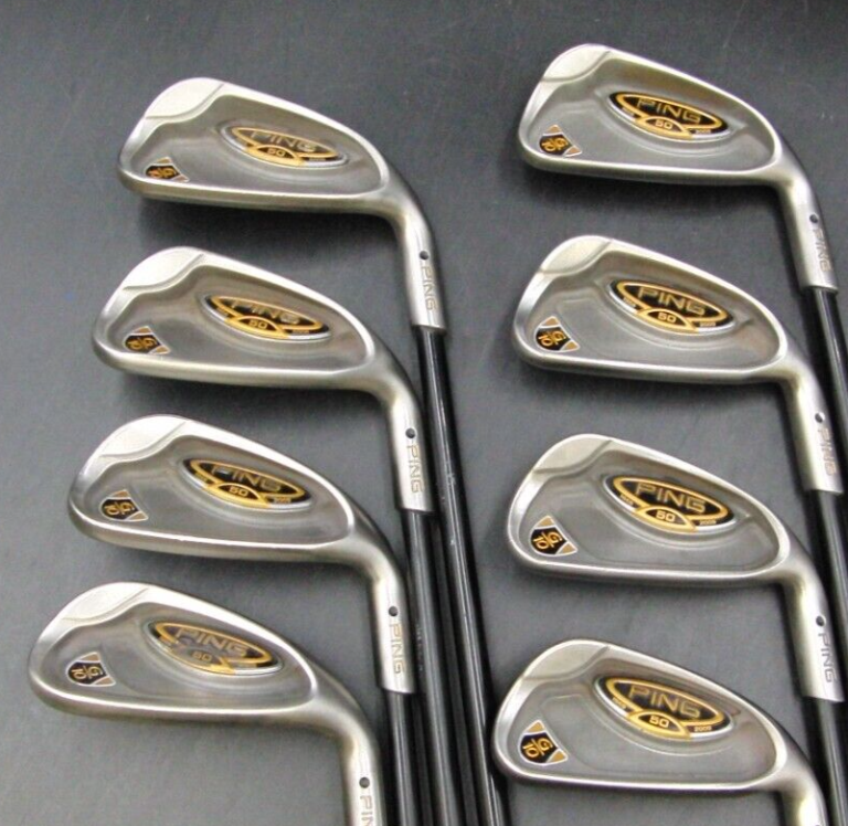 Set Of 8 X Ping 50th Anniversary G10 Black Dot Irons 4-SW Regular Graphite 5 Set Of 8 X Ping 50th Anniversary G10 Black Dot Irons 4-SW Regular Graphite - Image 3