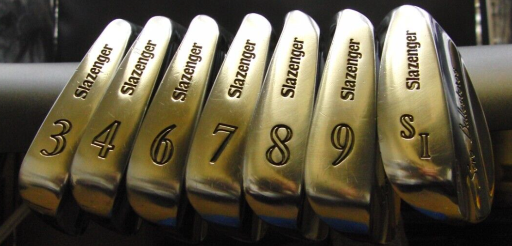 Set Of 7 X Slazenger Seve Ballesteros USA Irons 3-9+SW Stiff Steel Shafts 6 Set Of 7 X Slazenger Seve Ballesteros USA Irons 3-9+SW Stiff Steel Shafts - Image 4