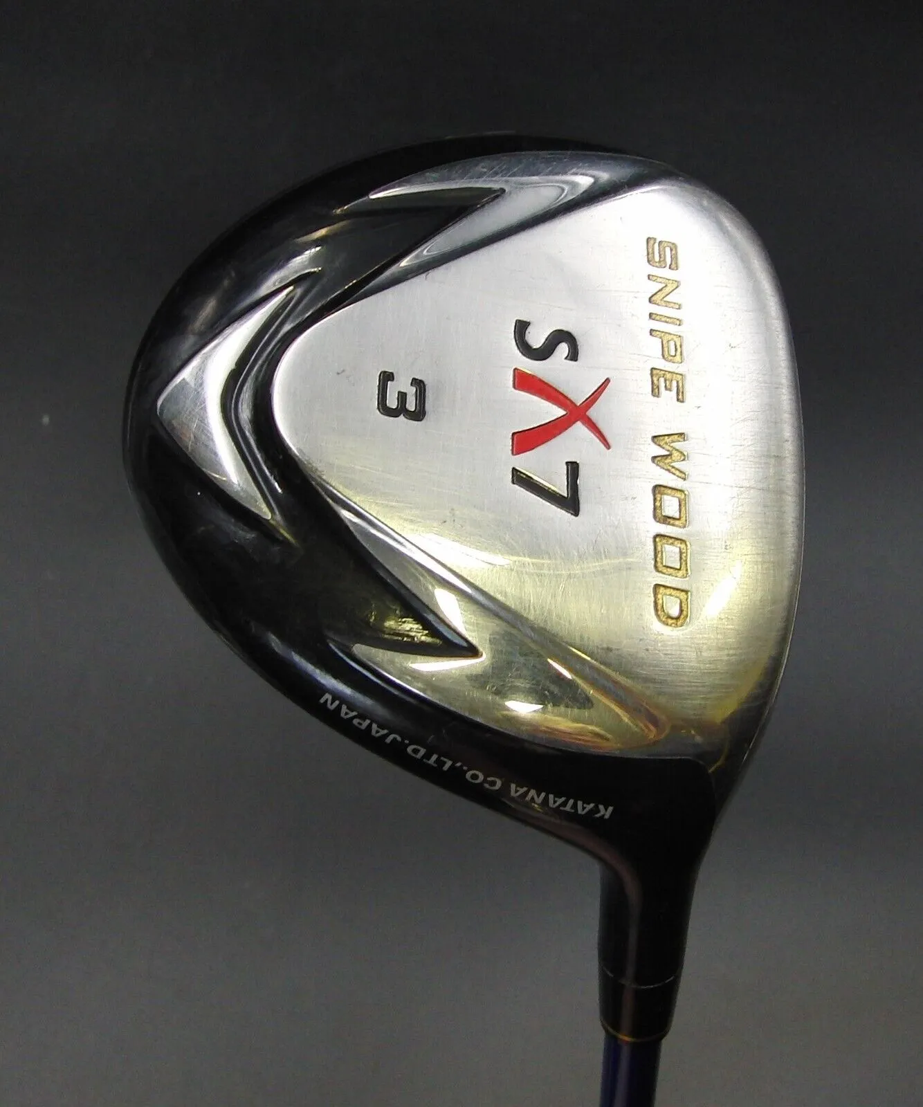 Japanese Katana Snipe Wood SX7 3 Wood Senior Graphite Shaft STM Grip 3 Japanese Katana Snipe Wood SX7 3 Wood Senior Graphite Shaft STM Grip