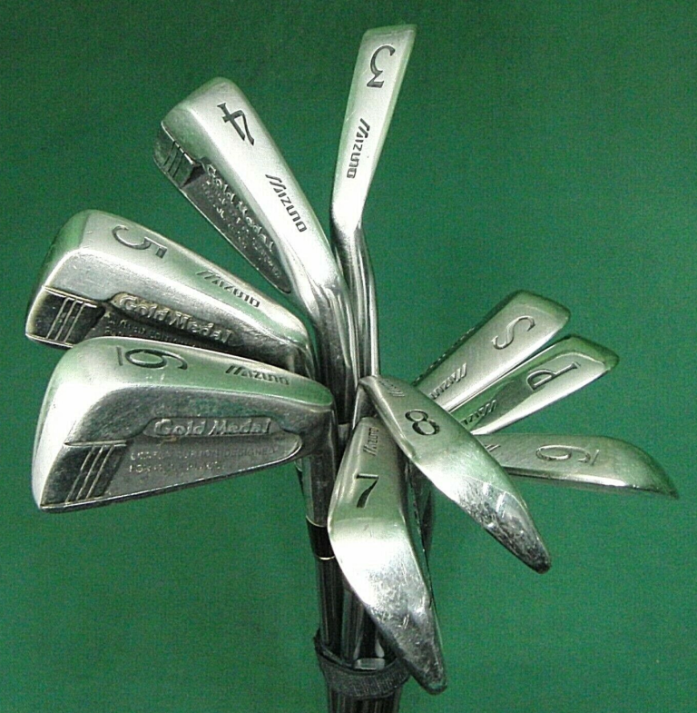 Set Of 9 X Mizuno Gold Medal Irons 3-SW Regular Steel Shafts Mizuno Grips 3 Set Of 9 X Mizuno Gold Medal Irons 3-SW Regular Steel Shafts Mizuno Grips