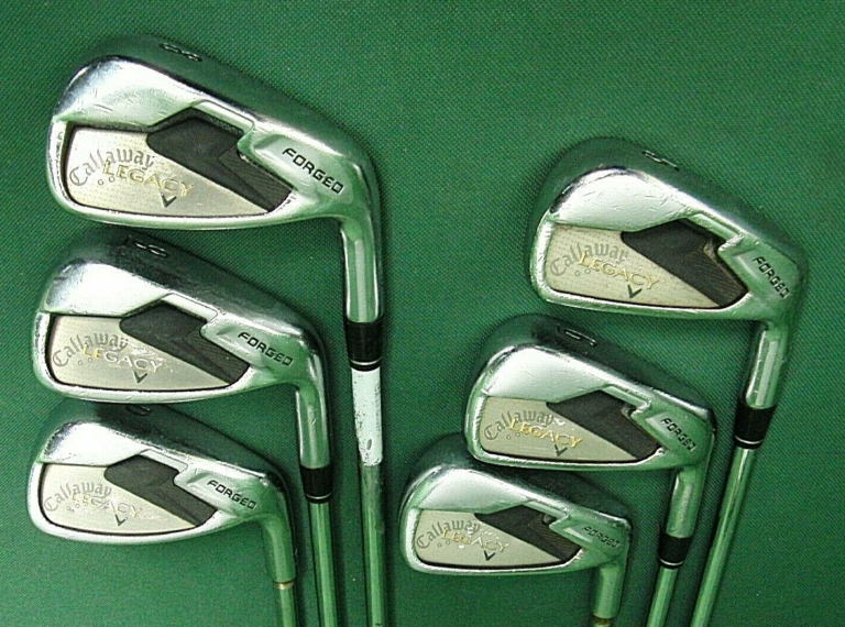 Set Of 6 X Callaway Legacy Forged Irons 5-PW Stiff Steel Shafts 4 Set Of 6 X Callaway Legacy Forged Irons 5-PW Stiff Steel Shafts - Image 2