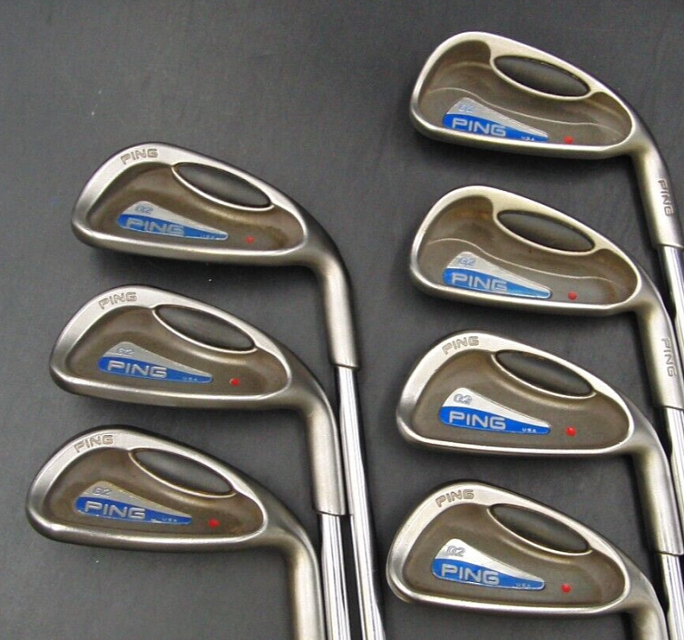 Set Of 7 X Ping G2 Red Dot Irons 4-PW Regular Steel Shafts Ping Grips 4 Set Of 7 X Ping G2 Red Dot Irons 4-PW Regular Steel Shafts Ping Grips - Image 2