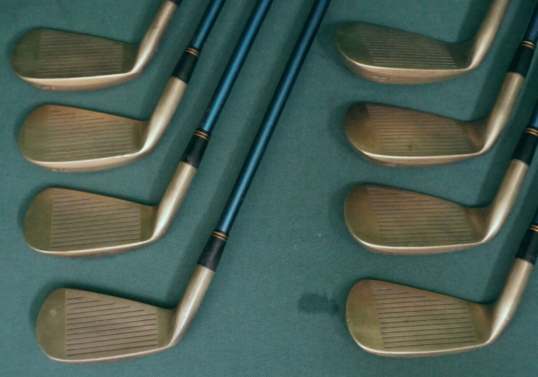 Set Of 8 X Snake Eyes Ultimate Design Gold Irons 3-PW Regular Graphite Shafts 5 Set Of 8 X Snake Eyes Ultimate Design Gold Irons 3-PW Regular Graphite Shafts - Image 3