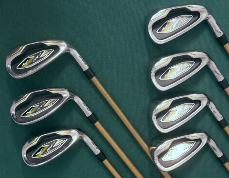 Set Of 7 X Mizuno RV-03 Irons 6-SW + Gap Wedge Stiff Graphite Shafts 4 Set Of 7 X Mizuno RV-03 Irons 6-SW + Gap Wedge Stiff Graphite Shafts - Image 2