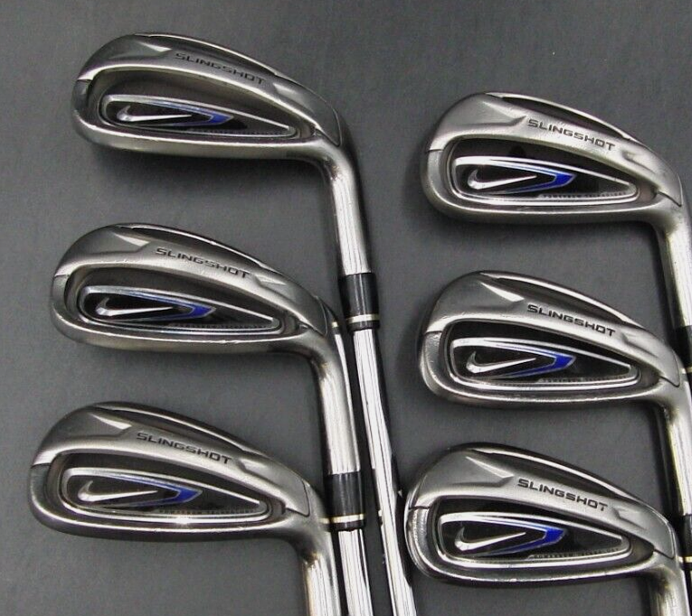 Set Of 6 X Nike Slingshot Irons 5-PW Uniflex Steel Shafts Mixed Grips 4 Set Of 6 X Nike Slingshot Irons 5-PW Uniflex Steel Shafts Mixed Grips - Image 2