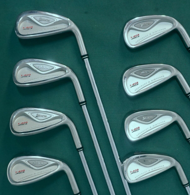 Set 8 X Srixon I-403 AD Irons 3-PW Regular Steel Shafts Srixon Grips 4 Set 8 X Srixon I-403 AD Irons 3-PW Regular Steel Shafts Srixon Grips - Image 2