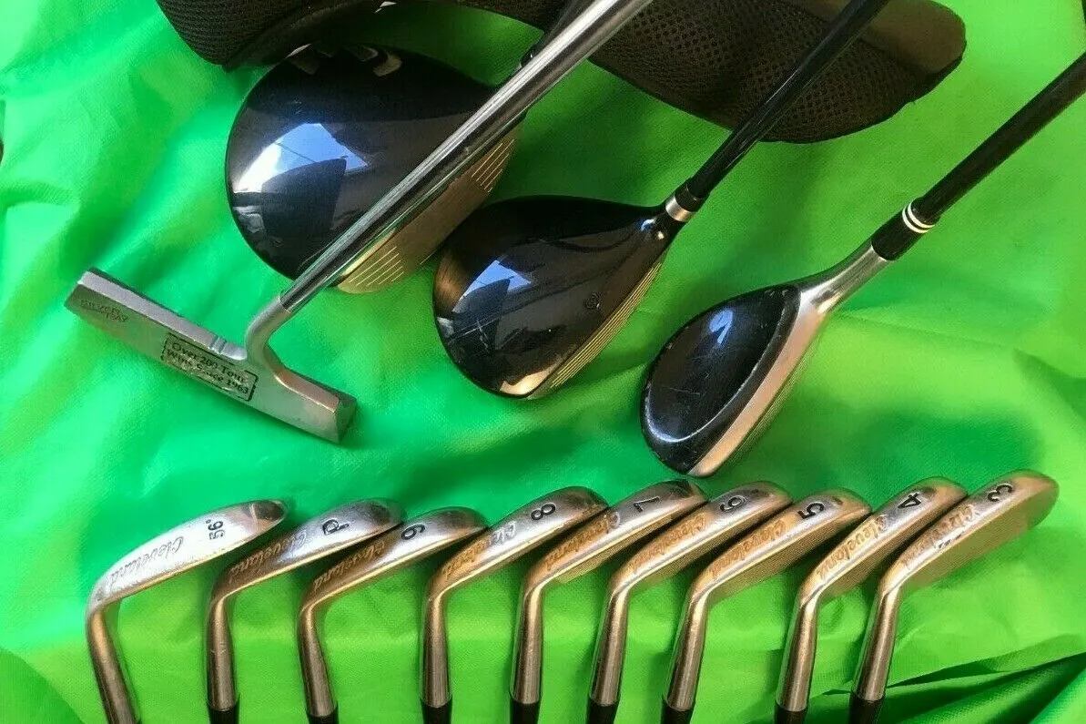 Cleveland, Ray Cook, Cutter & Buck Set Of Cleveland Form Forged Irons 3-PW + SW Driver Wood & Hybrid Putter + Bag 8 Cleveland, Ray Cook, Cutter & Buck Set Of Cleveland Form Forged Irons 3-PW + SW Driver Wood & Hybrid Putter + Bag - Image 6