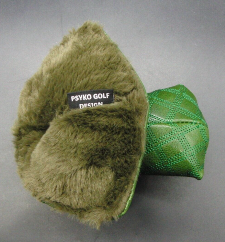 Luxury PSYKO GOLF Croc/Quilted Genuine Leather Putter Embossed Logo Head Cover 8 Luxury PSYKO GOLF Croc/Quilted Genuine Leather Putter Embossed Logo Head Cover - Image 6