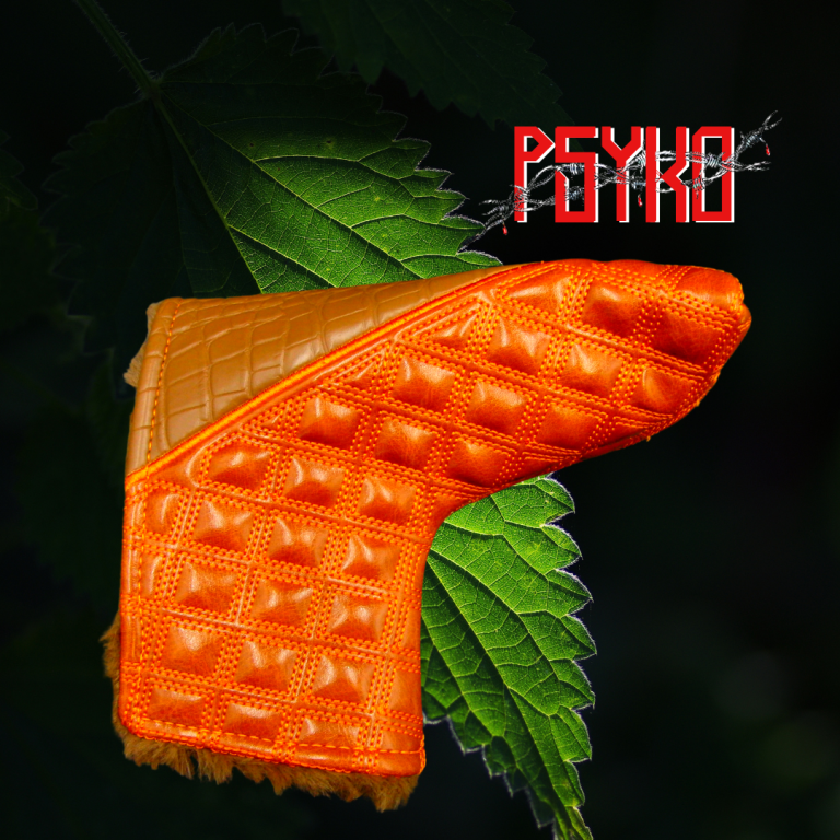 Luxury PSYKO GOLF Snake & Quilted Embroidered PU Leather Putter Head Cover 6 Luxury PSYKO GOLF Snake & Quilted Embroidered PU Leather Putter Head Cover - Image 4