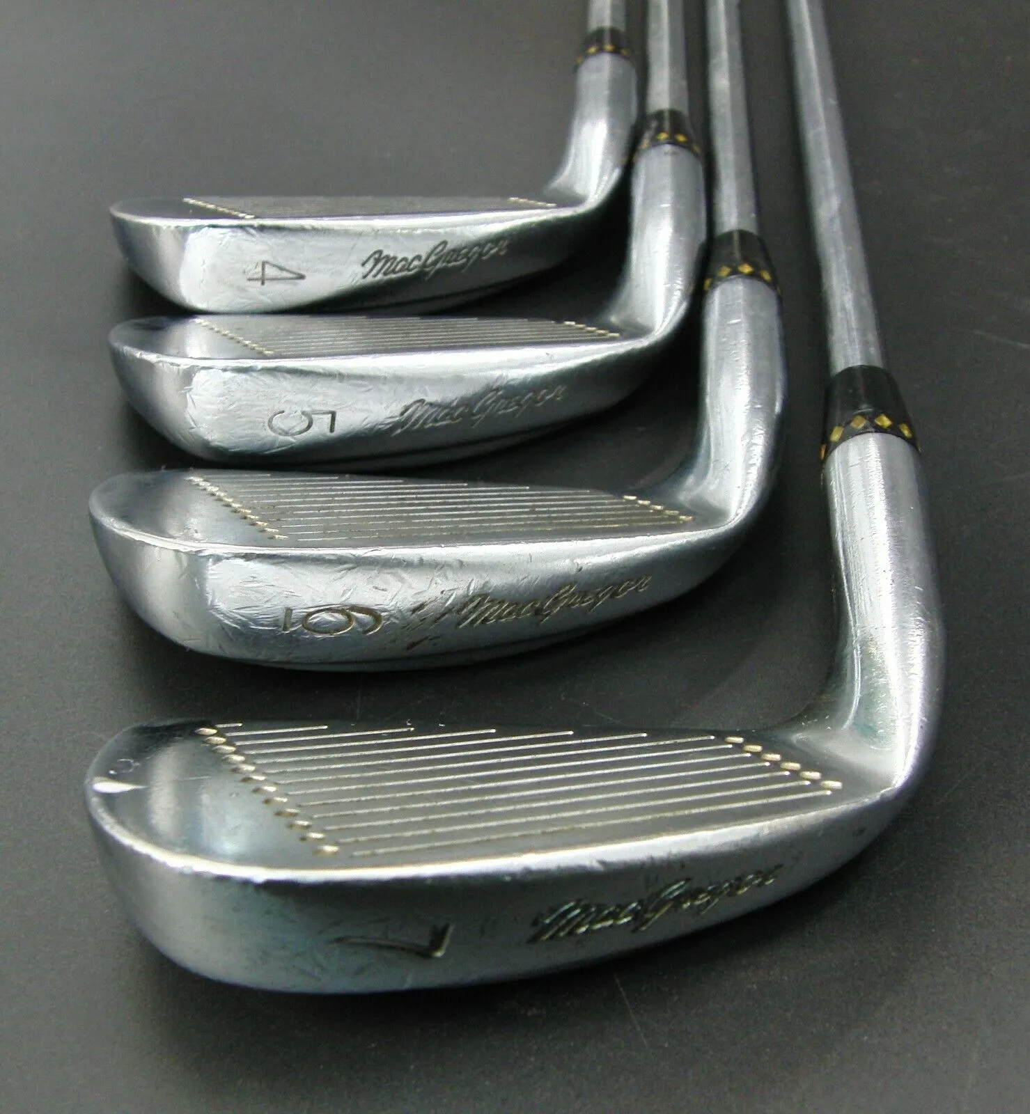 Set Of 7 X MacGregor VIP V-FOIL Irons 4-PW Stiff Steel Shafts Golf Pride Grips 6 Set Of 7 X MacGregor VIP V-FOIL Irons 4-PW Stiff Steel Shafts Golf Pride Grips - Image 4