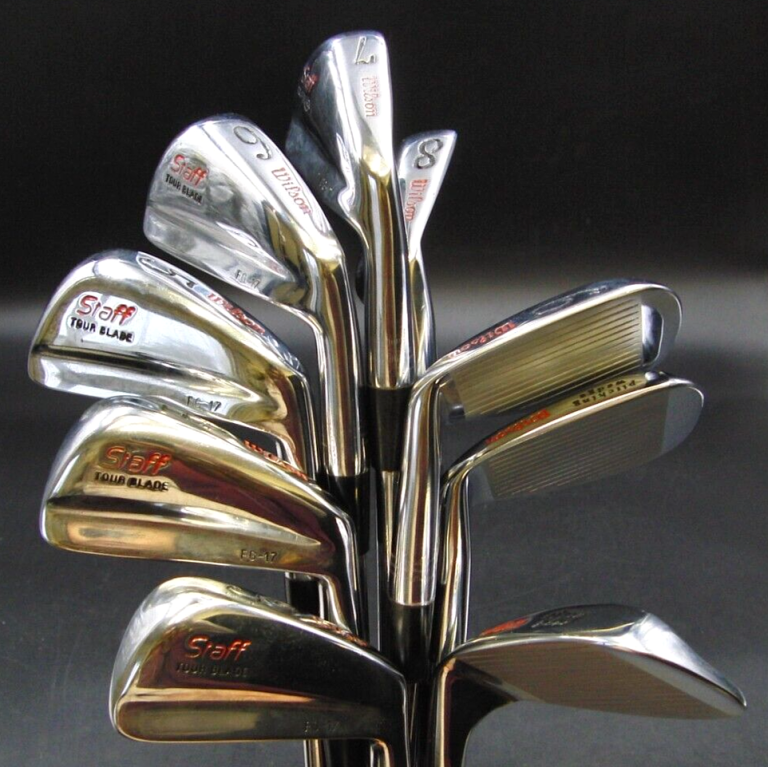 Set Of 9 X Wilson Staff Tour Blade FG17 Irons 3-SW Regular Steel Shafts 11 Set Of 9 X Wilson Staff Tour Blade FG17 Irons 3-SW Regular Steel Shafts - Image 9