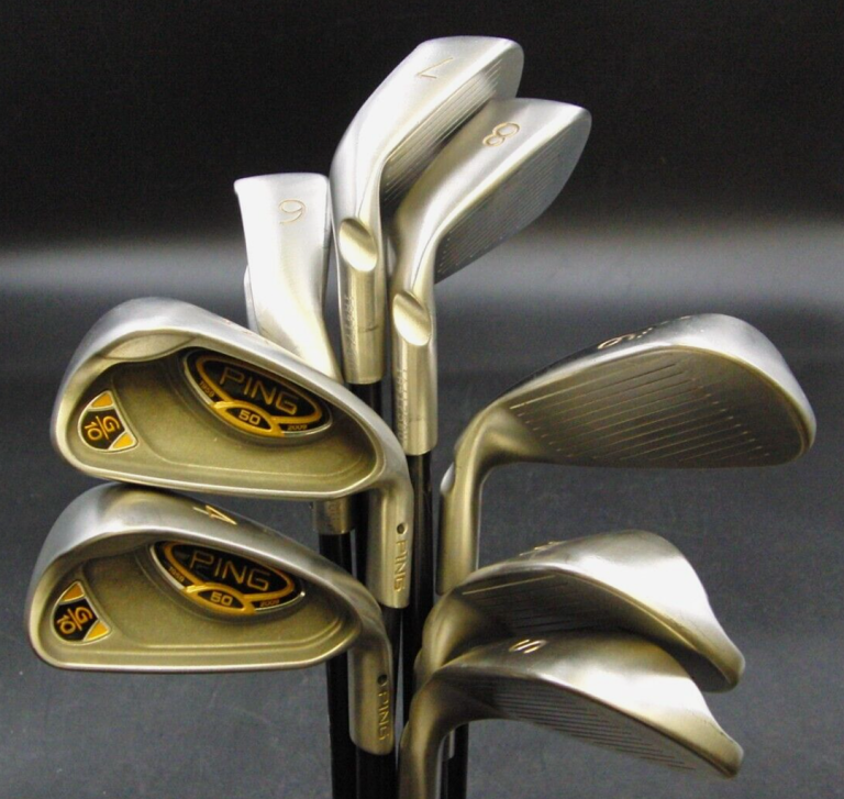Set Of 8 X Ping 50th Anniversary G10 Black Dot Irons 4-SW Regular Graphite 10 Set Of 8 X Ping 50th Anniversary G10 Black Dot Irons 4-SW Regular Graphite - Image 8