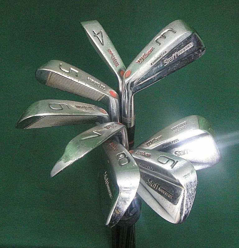 Left Handed Set 8 X Wilson Staff Tour Blade Irons 3-PW Regular Steel Shafts 9 Left Handed Set 8 X Wilson Staff Tour Blade Irons 3-PW Regular Steel Shafts - Image 7
