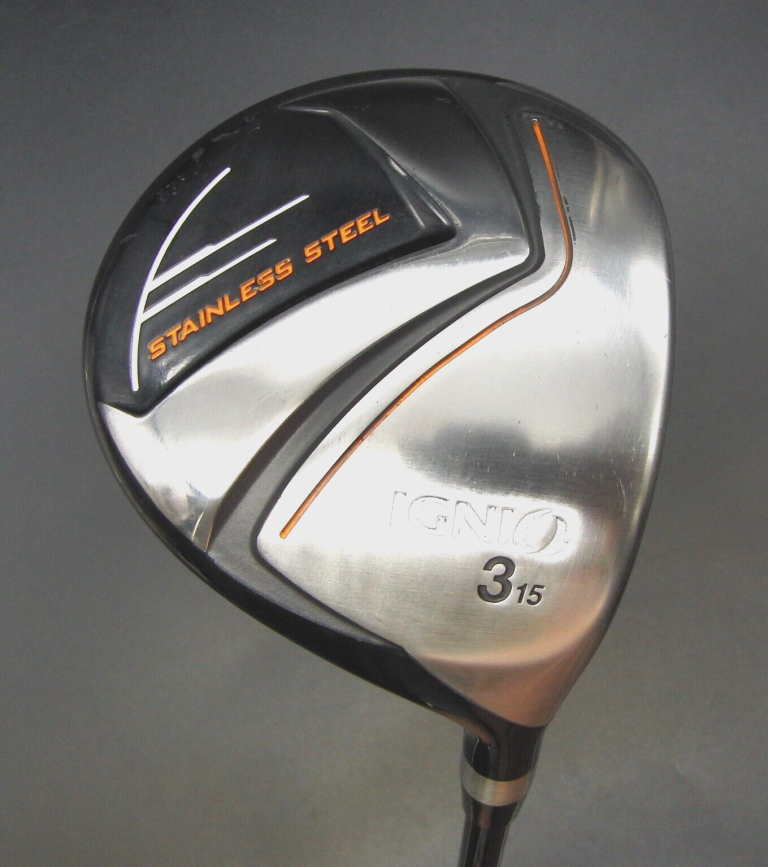 Japanese Ignio Stainless Steel 15° 3 Wood Regular Graphite Shaft Ignio Grip 8 Japanese Ignio Stainless Steel 15° 3 Wood Regular Graphite Shaft Ignio Grip - Image 6