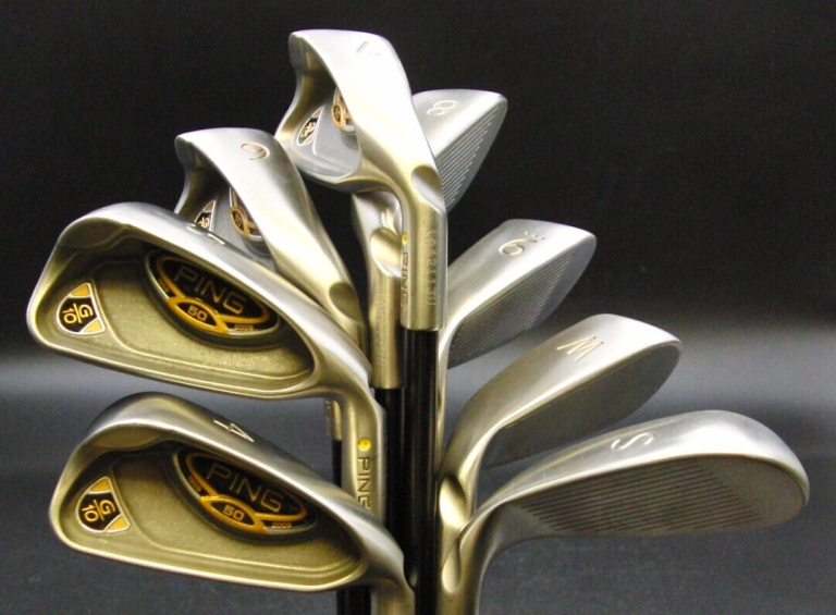 Set Of 8 Ping 50th Anniversary G10 Yellow Dot Irons 4-SW Regular Graphite Shafts 10 Set Of 8 Ping 50th Anniversary G10 Yellow Dot Irons 4-SW Regular Graphite Shafts - Image 8