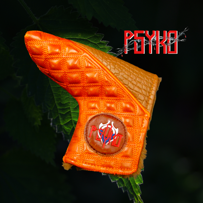Luxury PSYKO GOLF Snake & Quilted Embroidered PU Leather Putter Head Cover 9 Luxury PSYKO GOLF Snake & Quilted Embroidered PU Leather Putter Head Cover - Image 7