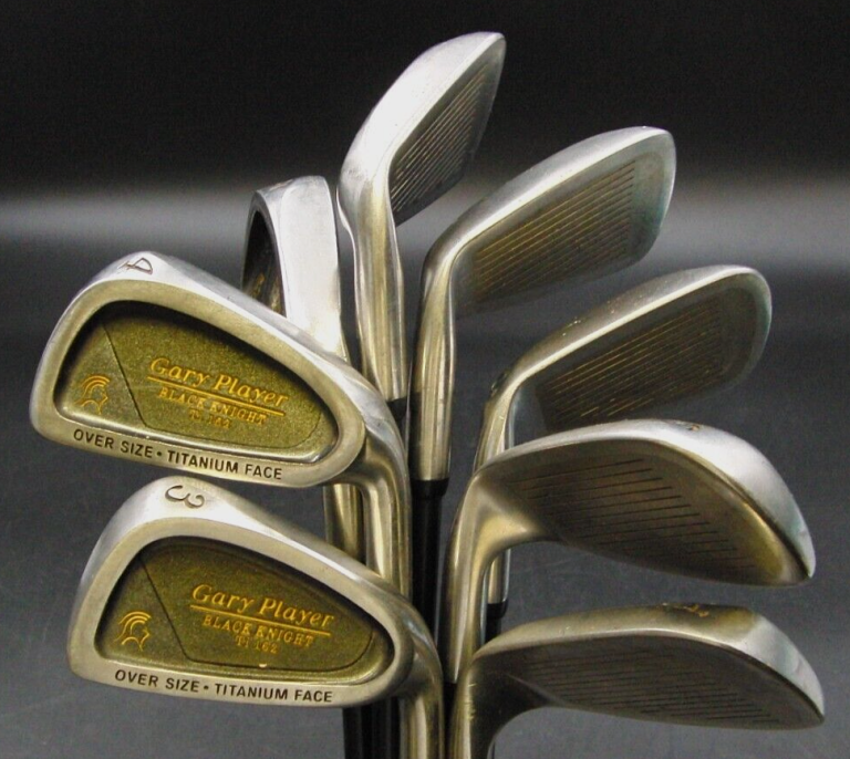 Vintage Set Of 8 X Gary Player Black Knight Ti 162 Irons 3-PW Regular Graphite 9 Vintage Set Of 8 X Gary Player Black Knight Ti 162 Irons 3-PW Regular Graphite - Image 7