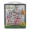 Champ MyHite Fly Tee's Combination Pack - Red/White - 69mm + 44mm -Clubs Sales Shop champ myhite fly tee 69 44 red