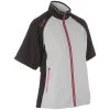 ProQuip Tara Ladies Wind Top - Silver/Black (Small) -Clubs Sales Shop proquip tara ladies wind top silver black900
