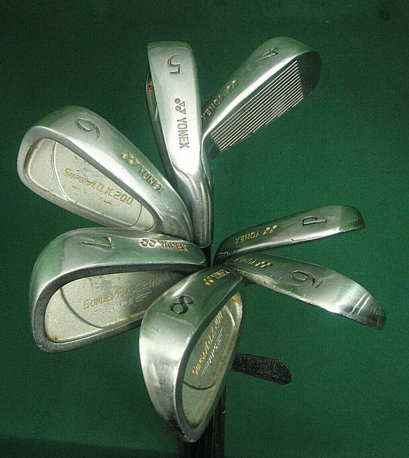 Lincs_golf Set Of 7 X Yonex SUPER A.D.X. 200 Irons 4-PW Regular Steel Shafts ADX 3 Lincs_golf Set Of 7 X Yonex SUPER A.D.X. 200 Irons 4-PW Regular Steel Shafts ADX