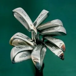 Lincs_golf Set Of 9 X Lynx Parallax Irons 3-SW Regular Steel Shafts Spida Grips