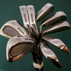 Callaway Vintage Set Of 9 X Shark GWS MK 1 Irons 3-SW Regular Steel Shaft