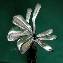 Lincs_golf Set Of 8 X MacGregor Reverse Draft Irons 4-SW Regular Steel Shafts