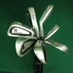 Lincs_golf Set Of 7 X Lynx Black Cat Irons 4-PW Regular Steel Shafts LYNX Grips