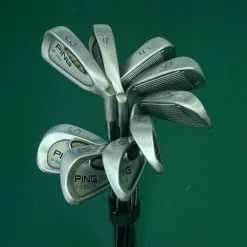 Lincs_golf Set Of 9 X Ping I3 O Size Blue Dot Irons 3-SW Regular Steel Shafts Mixed Grips